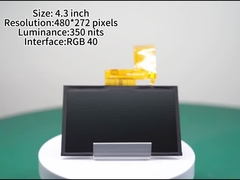 4.3 ইঞ্চি টিএফটি ডিসপ্লে প্যানেল 480 * 272 পিক্সেল সহ আলোকসজ্জা 300 নিট সহ এলসিডি ডিসপ্লে মডিউল