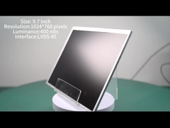 9.7 ইঞ্চি টিএফটি এলসিডি ডিসপ্লে মডিউল 1024 * 768 রেজোলিউশন 400 নিট সহ অটোমোটিভ এলসিডি এলভিডিএস ইন্টারফেস